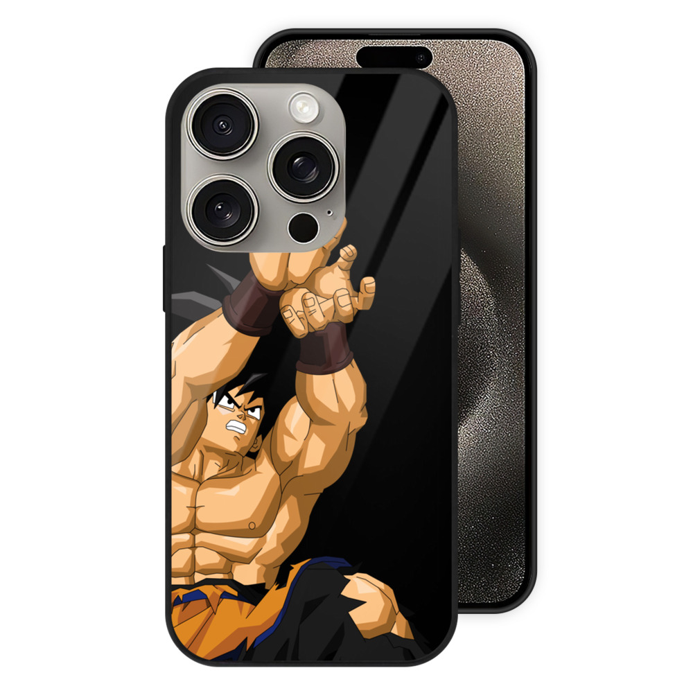 （画像用） ドラゴンボール 孫悟空（そん ごくう）Son Goku カカロット DRAGON BALL Kakarotto 【iPhone15Pro対応】スマホケース 耐衝撃＆黄変防止 背面ガラス