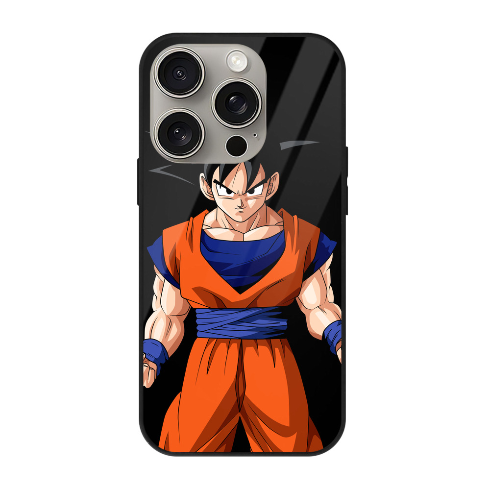 （画像用） ドラゴンボール 孫悟空（そん ごくう）Son Goku カカロット DRAGON BALL Kakarotto 【iPhone15Pro対応】スマホケース 耐衝撃＆黄変防止 背面ガラス