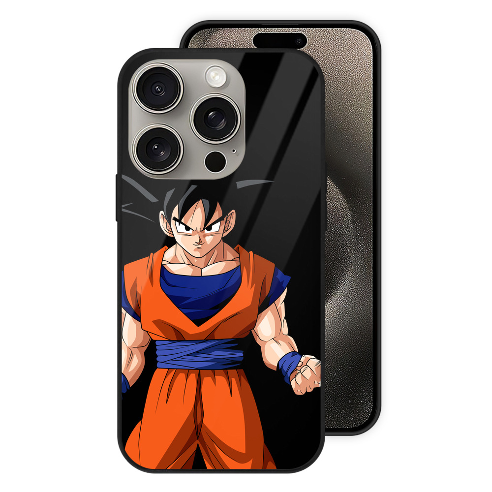 （画像用） ドラゴンボール 孫悟空（そん ごくう）Son Goku カカロット DRAGON BALL Kakarotto 【iPhone15Pro対応】スマホケース 耐衝撃＆黄変防止 背面ガラス