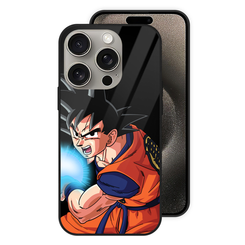 （画像用） ドラゴンボール 孫悟空（そん ごくう）Son Goku カカロット DRAGON BALL Kakarotto 【iPhone15Pro対応】スマホケース 耐衝撃＆黄変防止 背面ガラス
