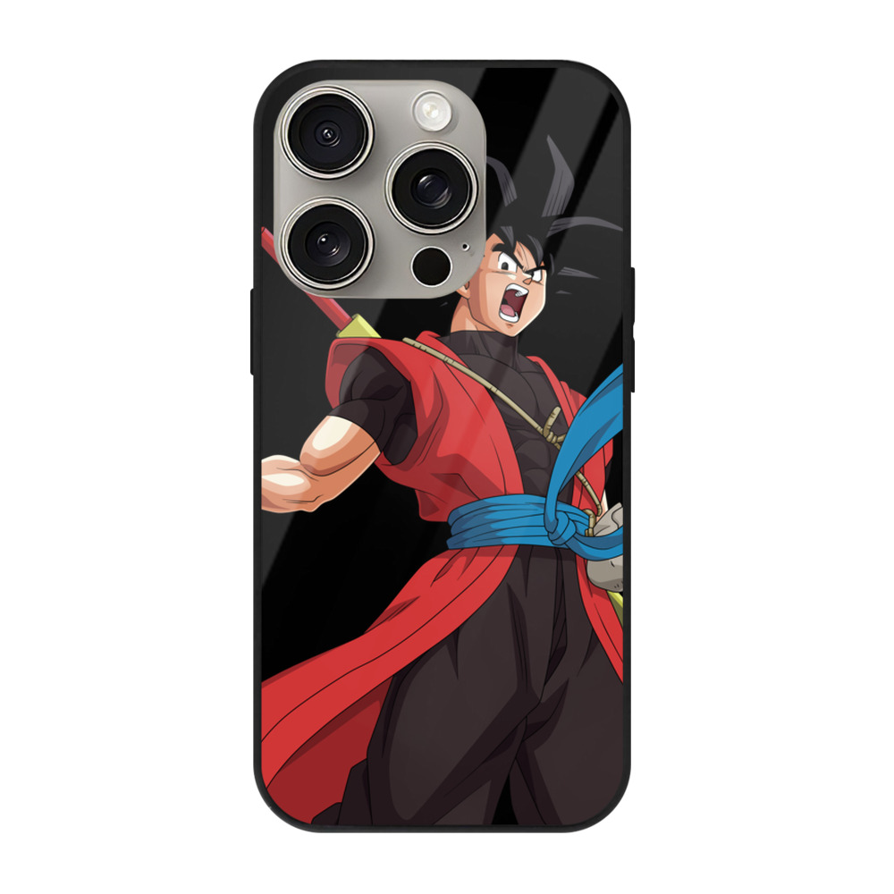 （画像用） ドラゴンボール 孫悟空（そん ごくう）Son Goku カカロット DRAGON BALL Kakarotto 【iPhone15Pro対応】スマホケース 耐衝撃＆黄変防止 背面ガラス