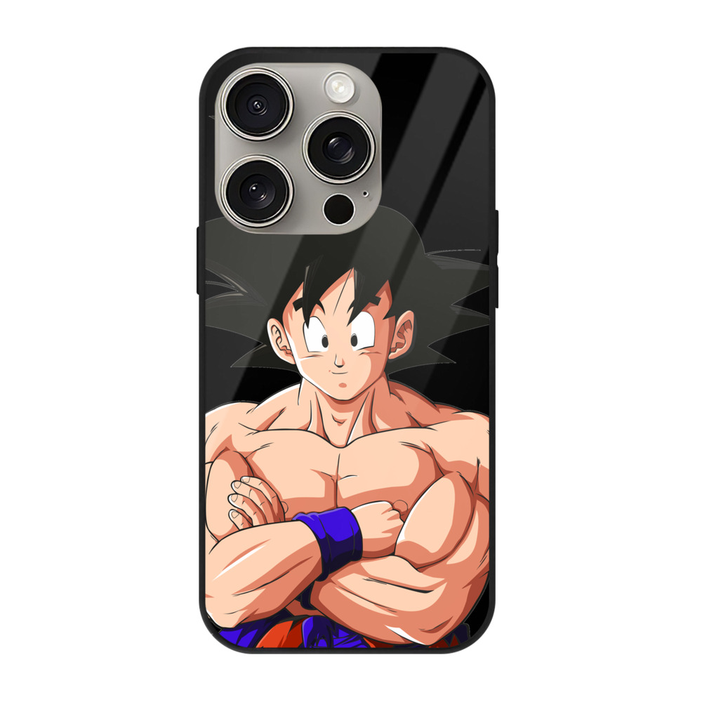 （画像用） ドラゴンボール 孫悟空（そん ごくう）Son Goku カカロット DRAGON BALL Kakarotto 【iPhone15Pro対応】スマホケース 耐衝撃＆黄変防止 背面ガラス