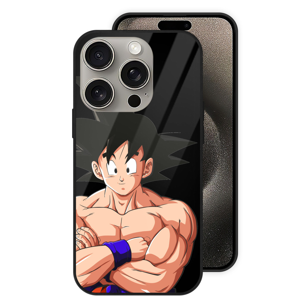 （画像用） ドラゴンボール 孫悟空（そん ごくう）Son Goku カカロット DRAGON BALL Kakarotto 【iPhone15Pro対応】スマホケース 耐衝撃＆黄変防止 背面ガラス