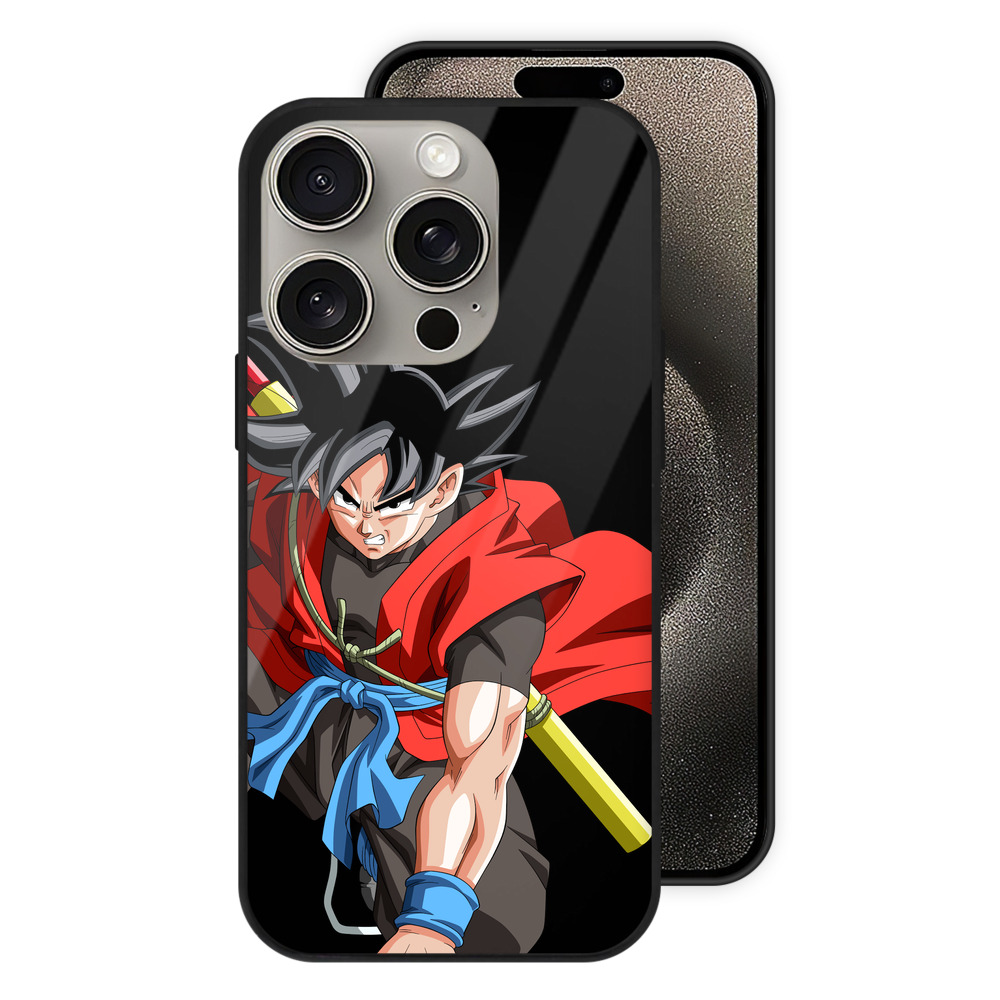 （画像用） ドラゴンボール 孫悟空（そん ごくう）Son Goku カカロット DRAGON BALL Kakarotto 【iPhone15Pro対応】スマホケース 耐衝撃＆黄変防止 背面ガラス