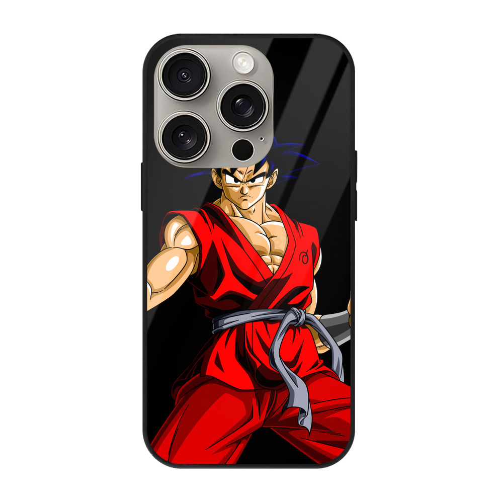 （画像用） ドラゴンボール 孫悟空（そん ごくう）Son Goku カカロット DRAGON BALL Kakarotto 【iPhone15Pro対応】スマホケース 耐衝撃＆黄変防止 背面ガラス