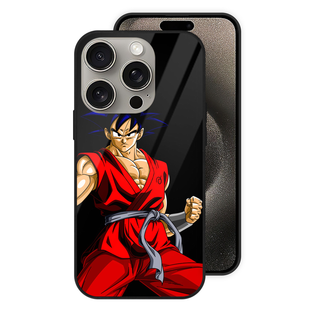 （画像用） ドラゴンボール 孫悟空（そん ごくう）Son Goku カカロット DRAGON BALL Kakarotto 【iPhone15Pro対応】スマホケース 耐衝撃＆黄変防止 背面ガラス