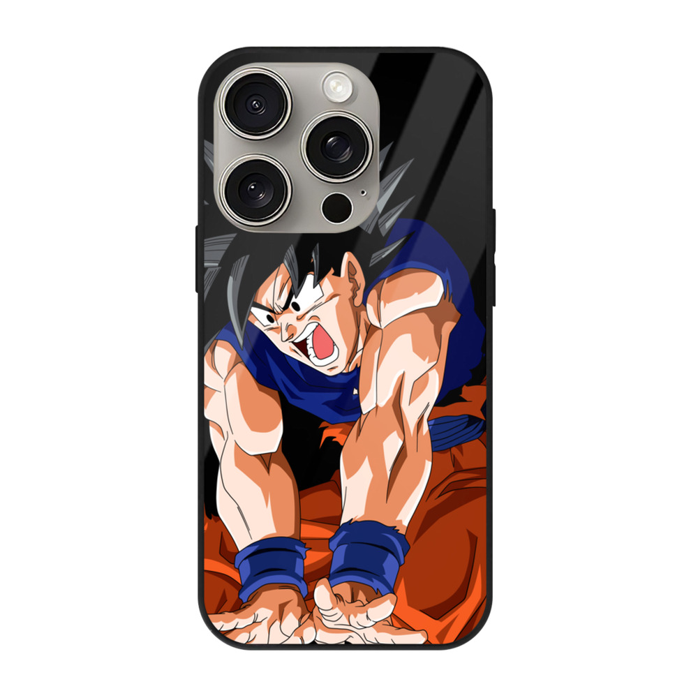 （画像用） ドラゴンボール 孫悟空（そん ごくう）Son Goku カカロット DRAGON BALL Kakarotto 【iPhone15Pro対応】スマホケース 耐衝撃＆黄変防止 背面ガラス