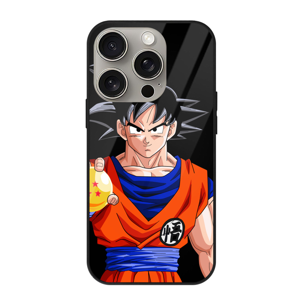 （画像用） ドラゴンボール 孫悟空（そん ごくう）Son Goku カカロット DRAGON BALL Kakarotto 【iPhone15Pro対応】スマホケース 耐衝撃＆黄変防止 背面ガラス