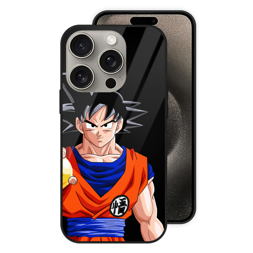 （画像用） ドラゴンボール 孫悟空（そん ごくう）Son Goku カカロット DRAGON BALL Kakarotto 【iPhone15Pro対応】スマホケース 耐衝撃＆黄変防止 背面ガラス