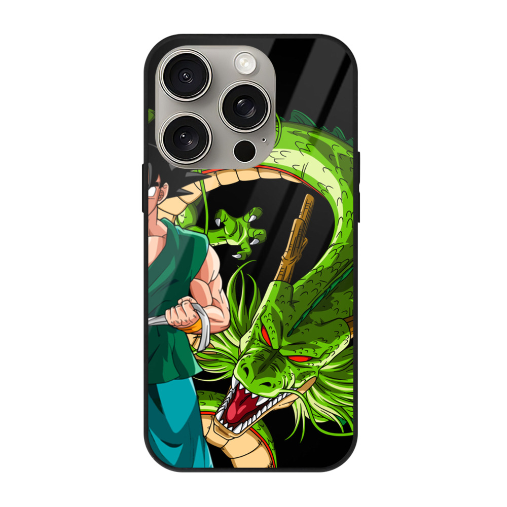 （画像用） ドラゴンボール 孫悟空（そん ごくう）Son Goku カカロット DRAGON BALL Kakarotto 【iPhone15Pro対応】スマホケース 耐衝撃＆黄変防止 背面ガラス