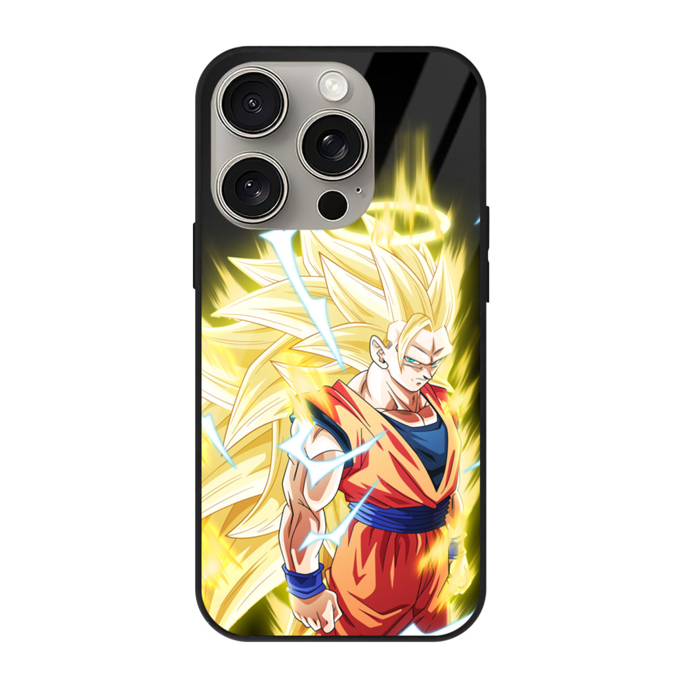 （画像用） ドラゴンボール 孫悟空（そん ごくう）Son Goku カカロット DRAGON BALL Kakarotto 【iPhone15Pro対応】スマホケース 耐衝撃＆黄変防止 背面ガラス