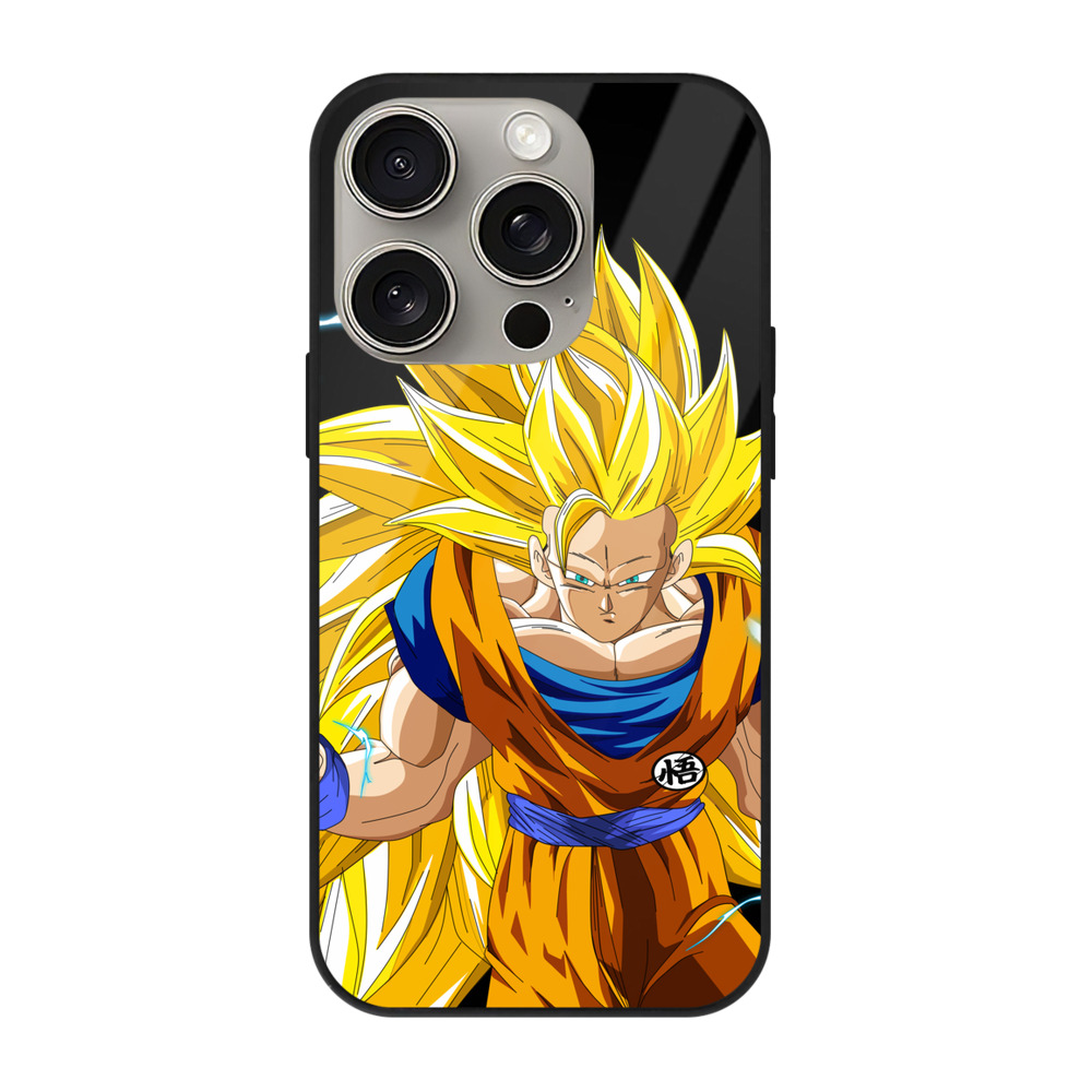 （画像用） ドラゴンボール 孫悟空（そん ごくう）Son Goku カカロット DRAGON BALL Kakarotto 【iPhone15Pro対応】スマホケース 耐衝撃＆黄変防止 背面ガラス