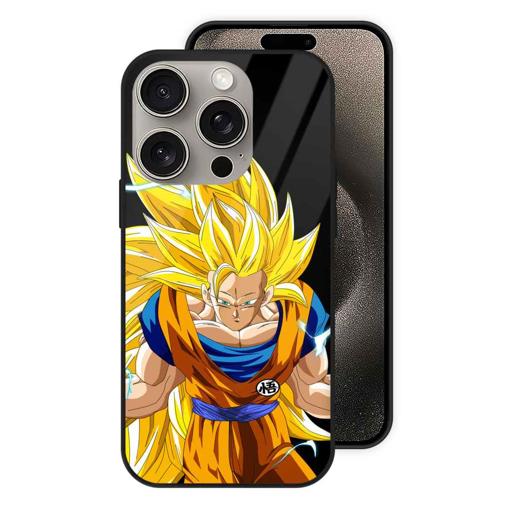 （画像用） ドラゴンボール 孫悟空（そん ごくう）Son Goku カカロット DRAGON BALL Kakarotto 【iPhone15Pro対応】スマホケース 耐衝撃＆黄変防止 背面ガラス