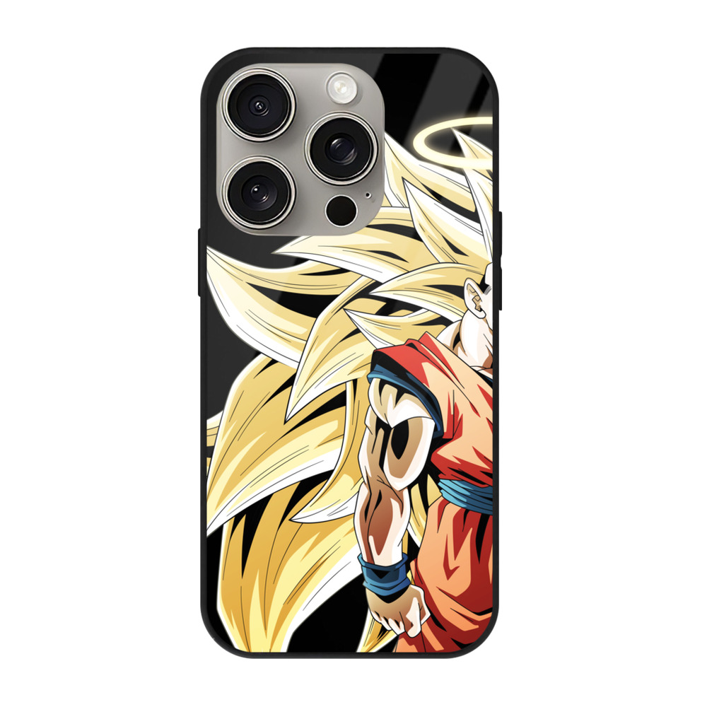 （画像用） ドラゴンボール 孫悟空（そん ごくう）Son Goku カカロット DRAGON BALL Kakarotto 【iPhone15Pro対応】スマホケース 耐衝撃＆黄変防止 背面ガラス