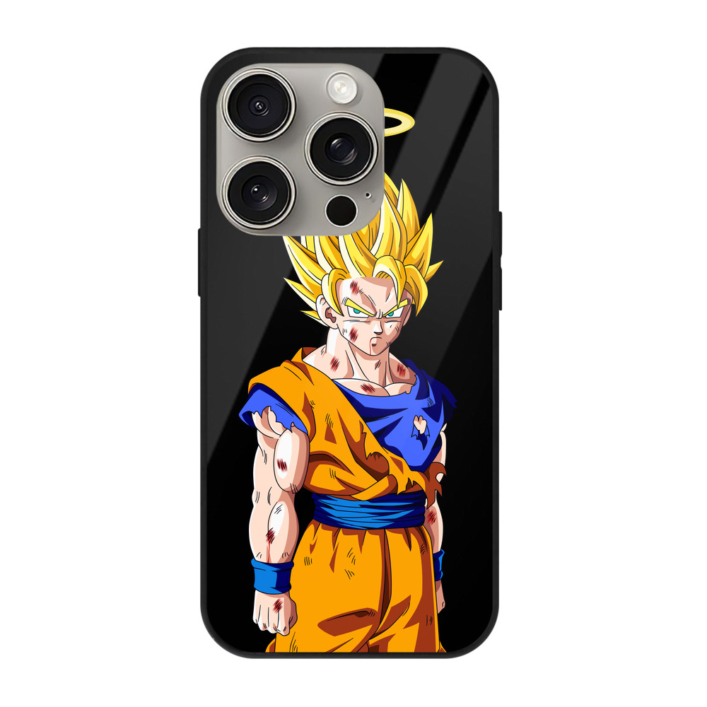 （画像用） ドラゴンボール 孫悟空（そん ごくう）Son Goku カカロット DRAGON BALL Kakarotto 【iPhone15Pro対応】スマホケース 耐衝撃＆黄変防止 背面ガラス