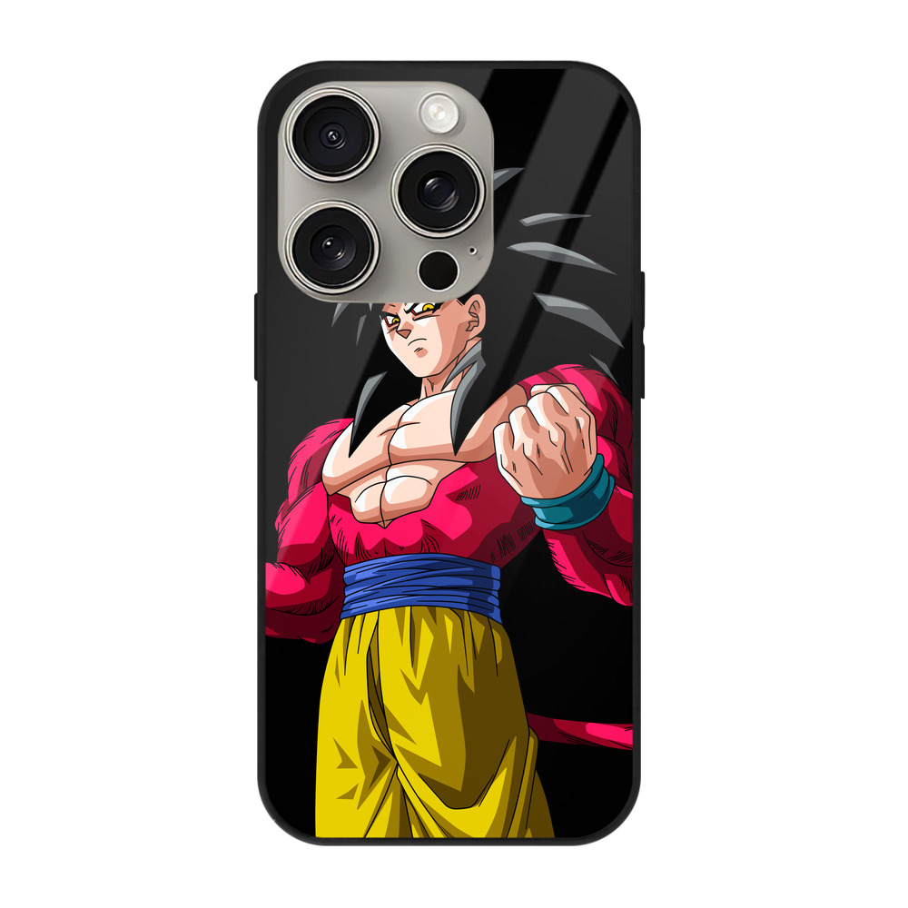 （画像用） ドラゴンボール 孫悟空（そん ごくう）Son Goku カカロット DRAGON BALL Kakarotto 【iPhone15Pro対応】スマホケース 耐衝撃＆黄変防止 背面ガラス