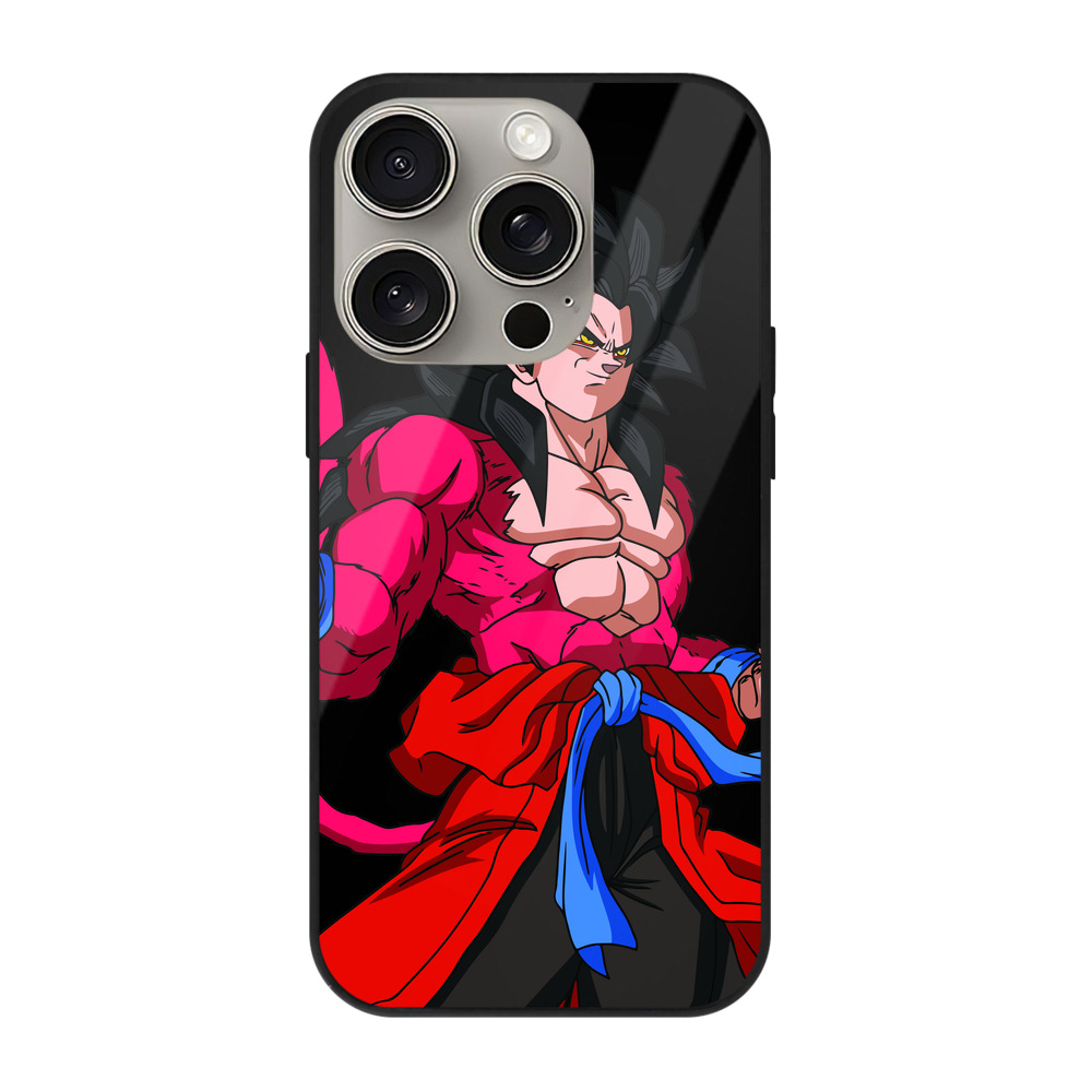 （画像用） ドラゴンボール 孫悟空（そん ごくう）Son Goku カカロット DRAGON BALL Kakarotto 【iPhone15Pro対応】スマホケース 耐衝撃＆黄変防止 背面ガラス