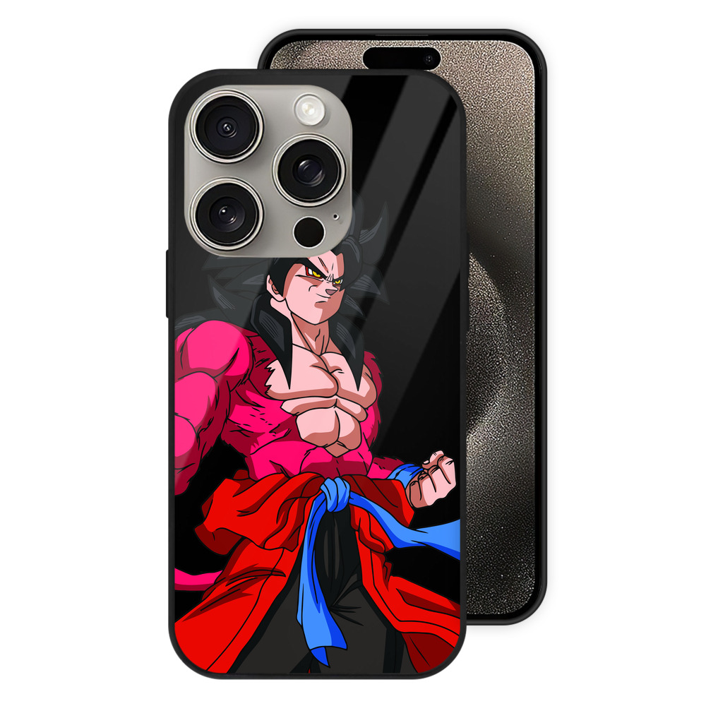 （画像用） ドラゴンボール 孫悟空（そん ごくう）Son Goku カカロット DRAGON BALL Kakarotto 【iPhone15Pro対応】スマホケース 耐衝撃＆黄変防止 背面ガラス