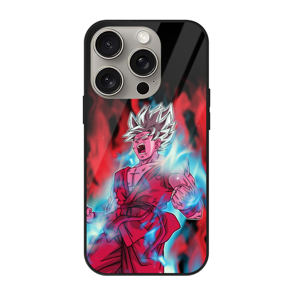 （画像用） ドラゴンボール 孫悟空（そん ごくう）Son Goku カカロット DRAGON BALL Kakarotto 【iPhone15Pro対応】スマホケース 耐衝撃＆黄変防止 背面ガラス