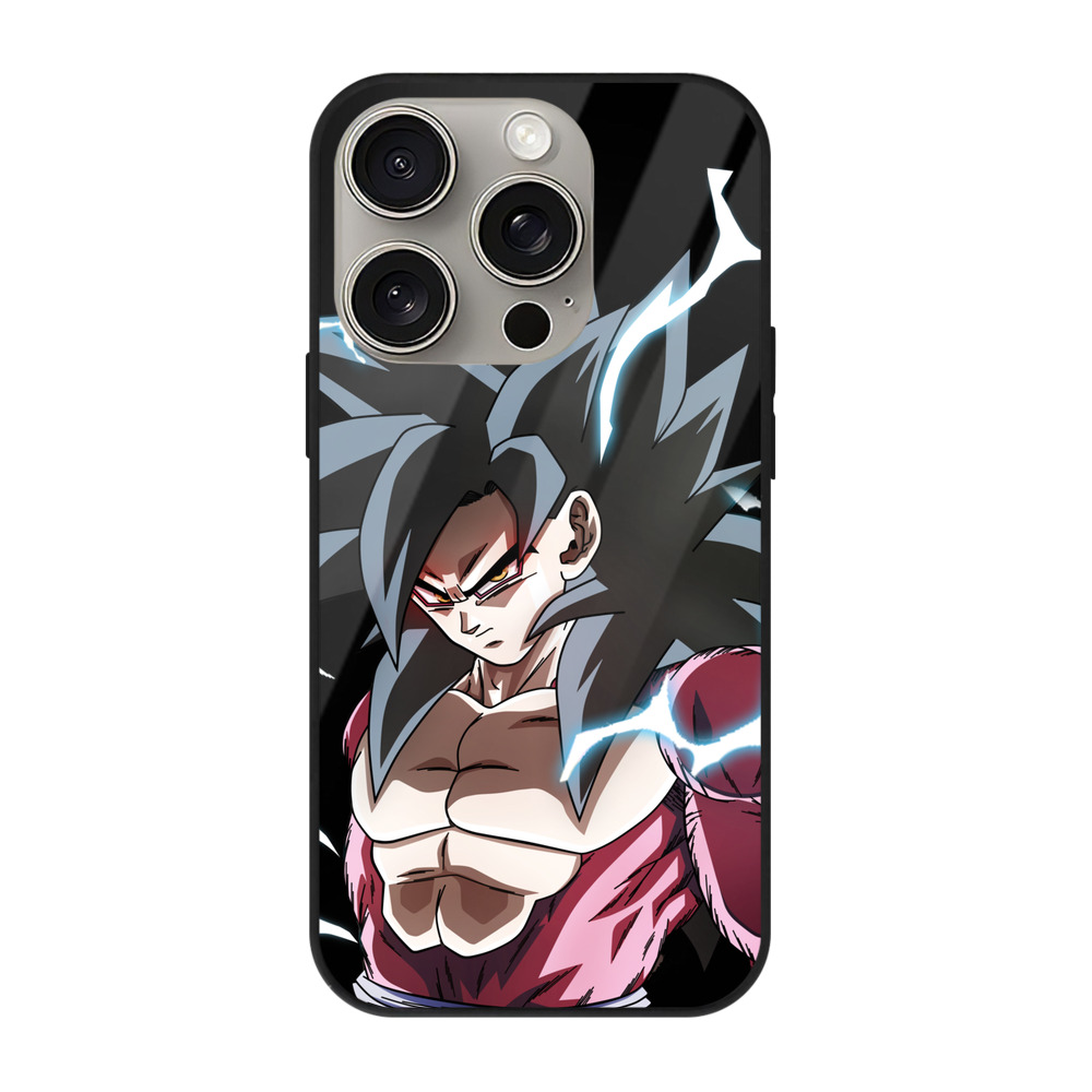 （画像用） ドラゴンボール 孫悟空（そん ごくう）Son Goku カカロット DRAGON BALL Kakarotto 【iPhone15Pro対応】スマホケース 耐衝撃＆黄変防止 背面ガラス
