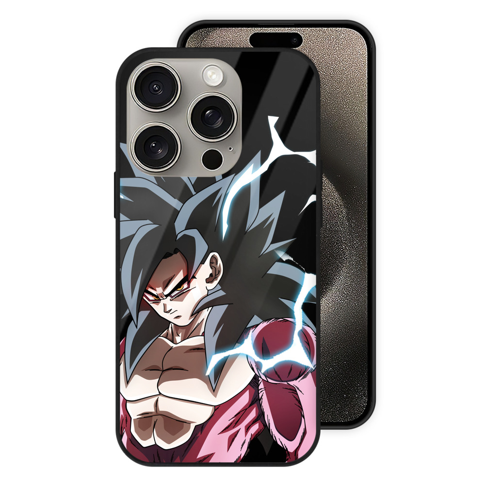 （画像用） ドラゴンボール 孫悟空（そん ごくう）Son Goku カカロット DRAGON BALL Kakarotto 【iPhone15Pro対応】スマホケース 耐衝撃＆黄変防止 背面ガラス