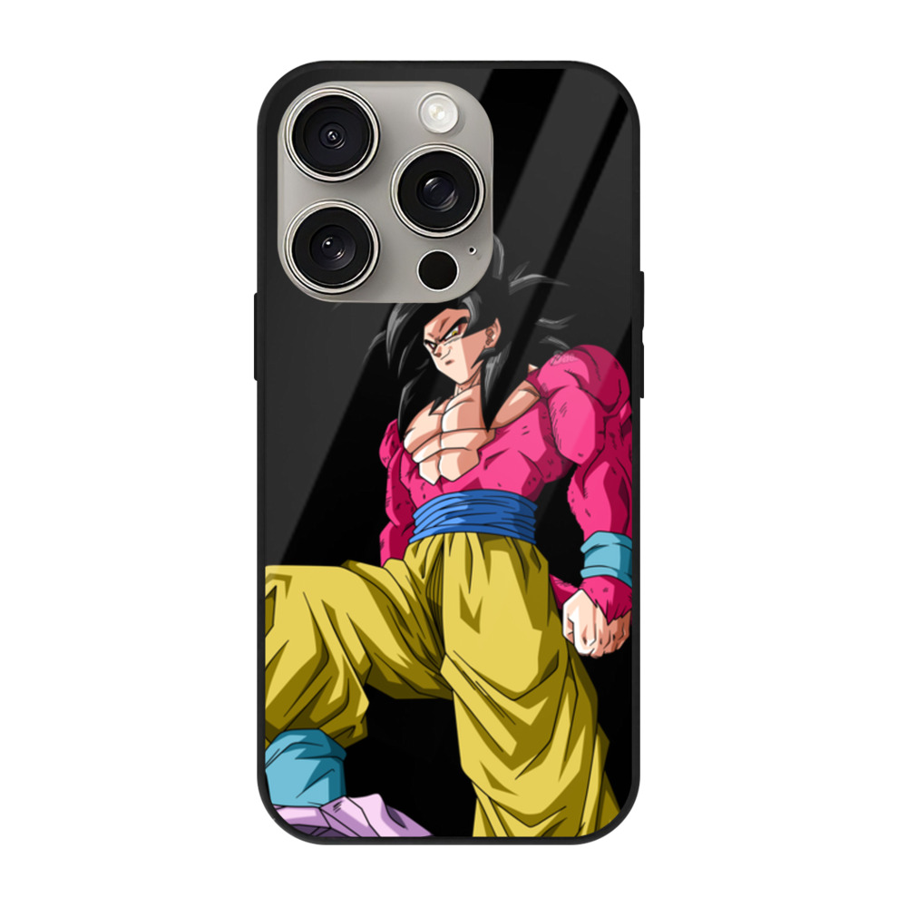 （画像用） ドラゴンボール 孫悟空（そん ごくう）Son Goku カカロット DRAGON BALL Kakarotto 【iPhone15Pro対応】スマホケース 耐衝撃＆黄変防止 背面ガラス