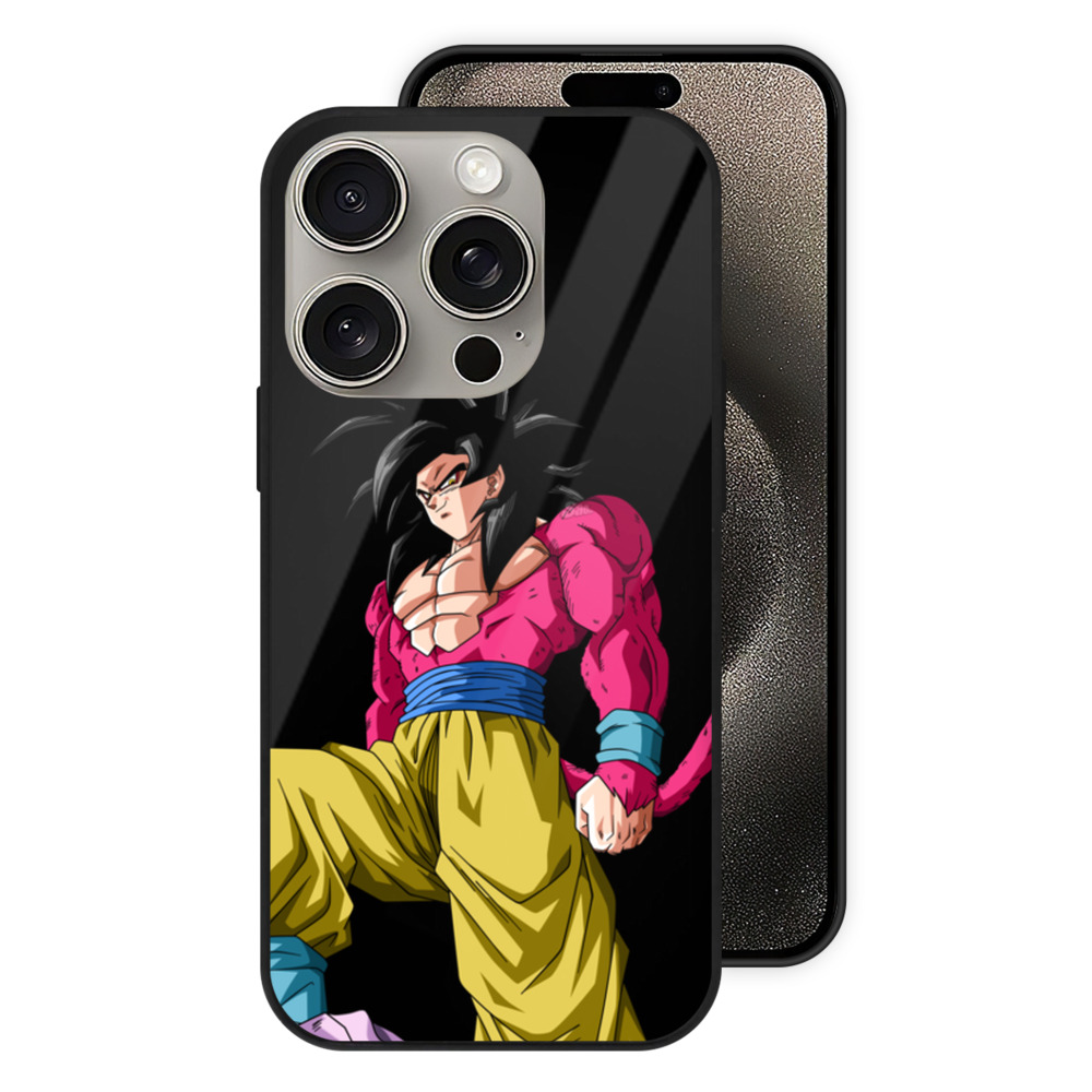（画像用） ドラゴンボール 孫悟空（そん ごくう）Son Goku カカロット DRAGON BALL Kakarotto 【iPhone15Pro対応】スマホケース 耐衝撃＆黄変防止 背面ガラス