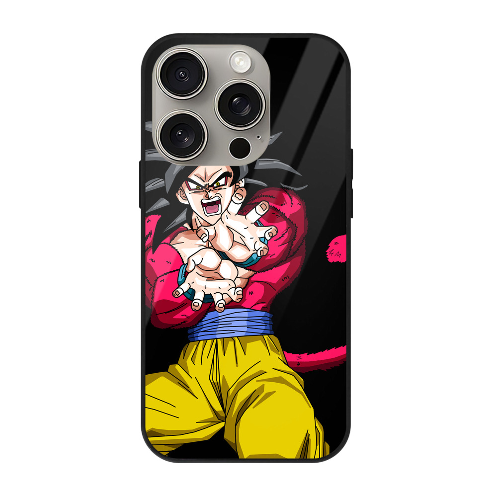 （画像用） ドラゴンボール 孫悟空（そん ごくう）Son Goku カカロット DRAGON BALL Kakarotto 【iPhone15Pro対応】スマホケース 耐衝撃＆黄変防止 背面ガラス
