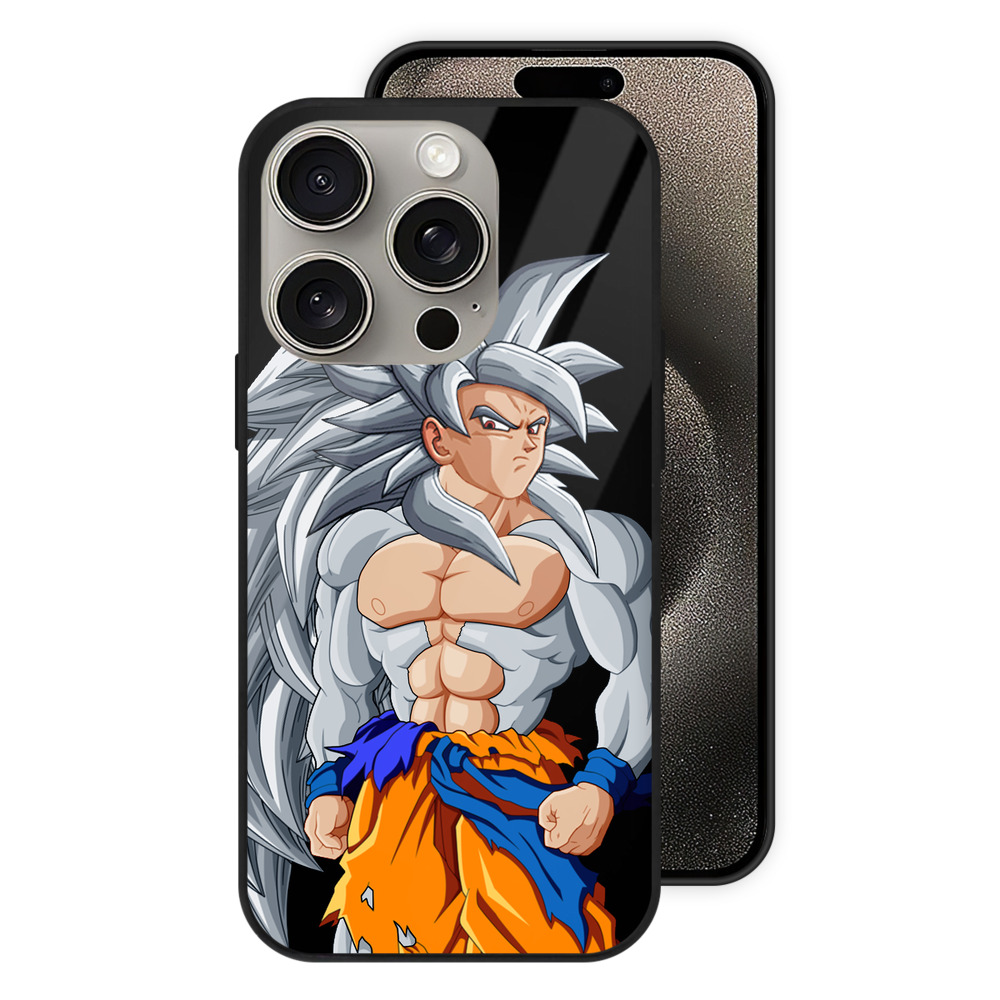 （画像用） ドラゴンボール 孫悟空（そん ごくう）Son Goku カカロット DRAGON BALL Kakarotto 【iPhone15Pro対応】スマホケース 耐衝撃＆黄変防止 背面ガラス