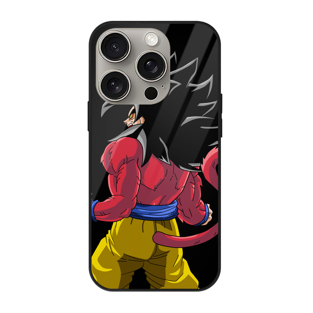 （画像用） ドラゴンボール 孫悟空（そん ごくう）Son Goku カカロット DRAGON BALL Kakarotto 【iPhone15Pro対応】スマホケース 耐衝撃＆黄変防止 背面ガラス