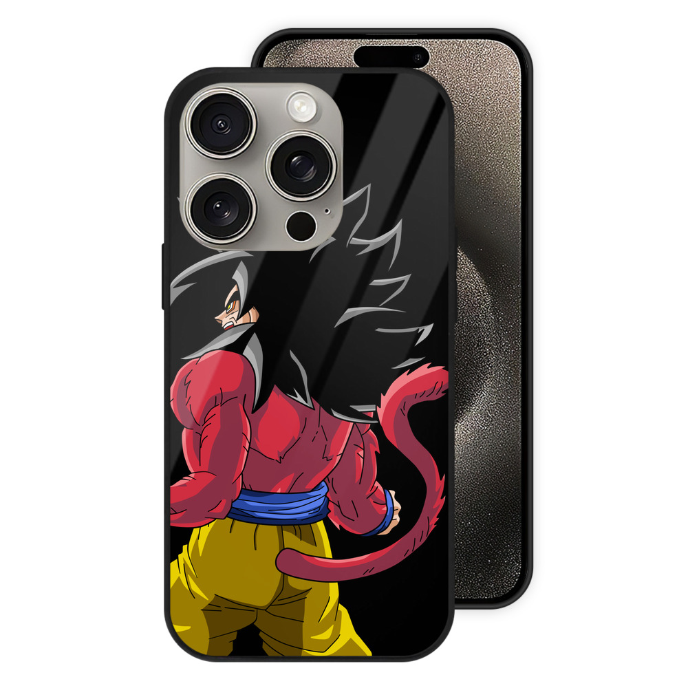 （画像用） ドラゴンボール 孫悟空（そん ごくう）Son Goku カカロット DRAGON BALL Kakarotto 【iPhone15Pro対応】スマホケース 耐衝撃＆黄変防止 背面ガラス