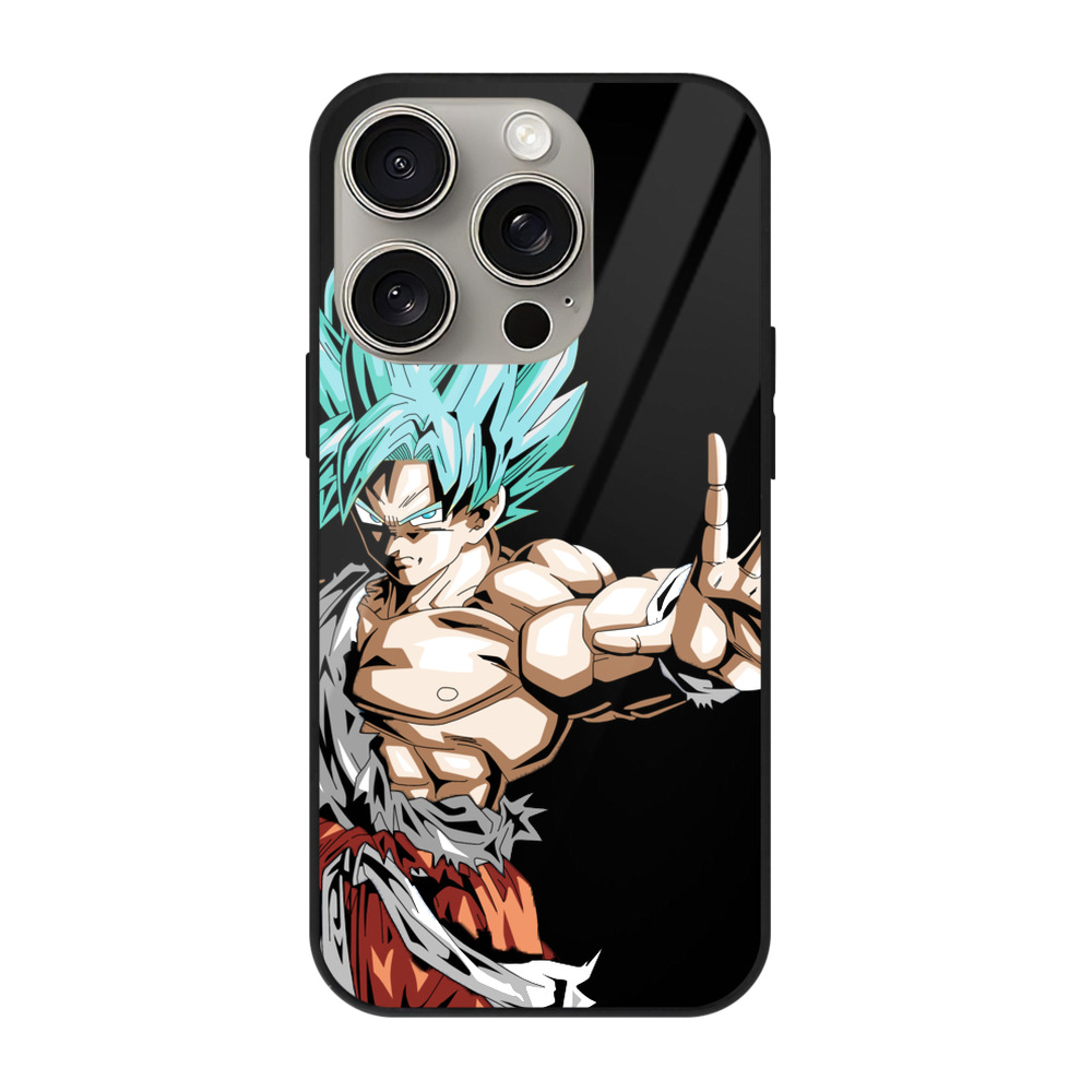 （画像用） ドラゴンボール 孫悟空（そん ごくう）Son Goku カカロット DRAGON BALL Kakarotto 【iPhone15Pro対応】スマホケース 耐衝撃＆黄変防止 背面ガラス