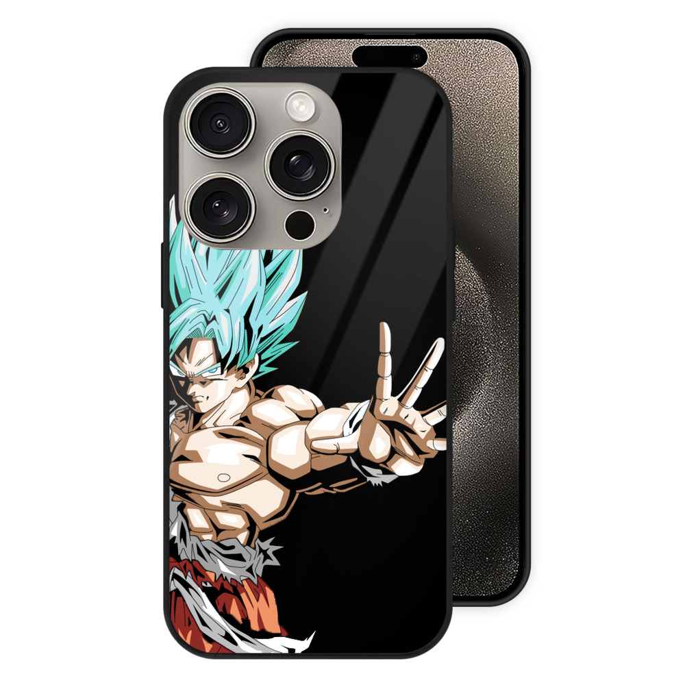 （画像用） ドラゴンボール 孫悟空（そん ごくう）Son Goku カカロット DRAGON BALL Kakarotto 【iPhone15Pro対応】スマホケース 耐衝撃＆黄変防止 背面ガラス