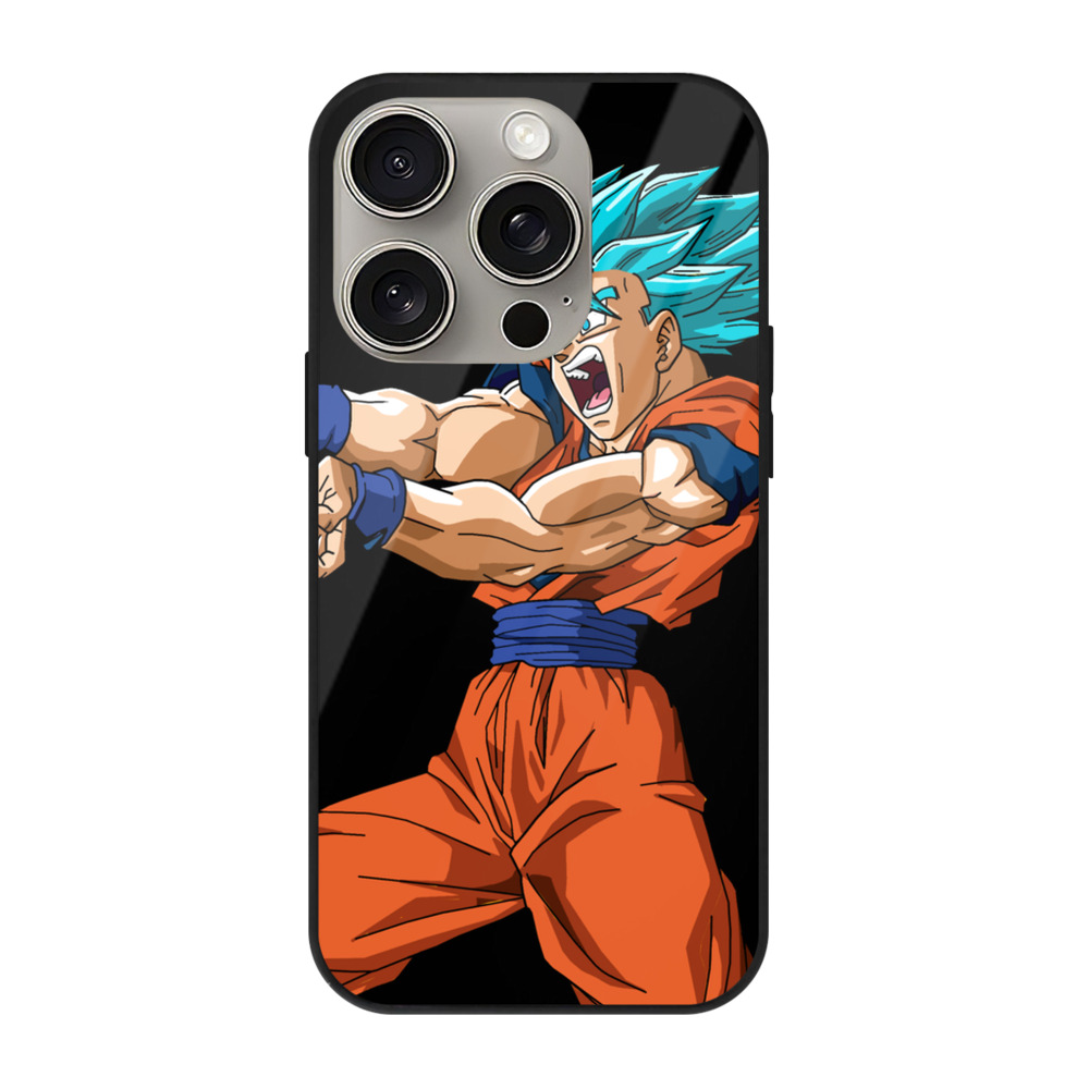 （画像用） ドラゴンボール 孫悟空（そん ごくう）Son Goku カカロット DRAGON BALL Kakarotto 【iPhone15Pro対応】スマホケース 耐衝撃＆黄変防止 背面ガラス