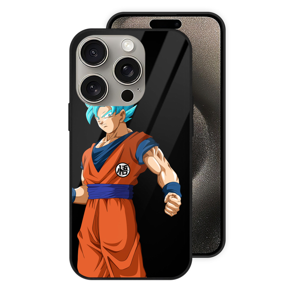 （画像用） ドラゴンボール 孫悟空（そん ごくう）Son Goku カカロット DRAGON BALL Kakarotto 【iPhone15Pro対応】スマホケース 耐衝撃＆黄変防止 背面ガラス