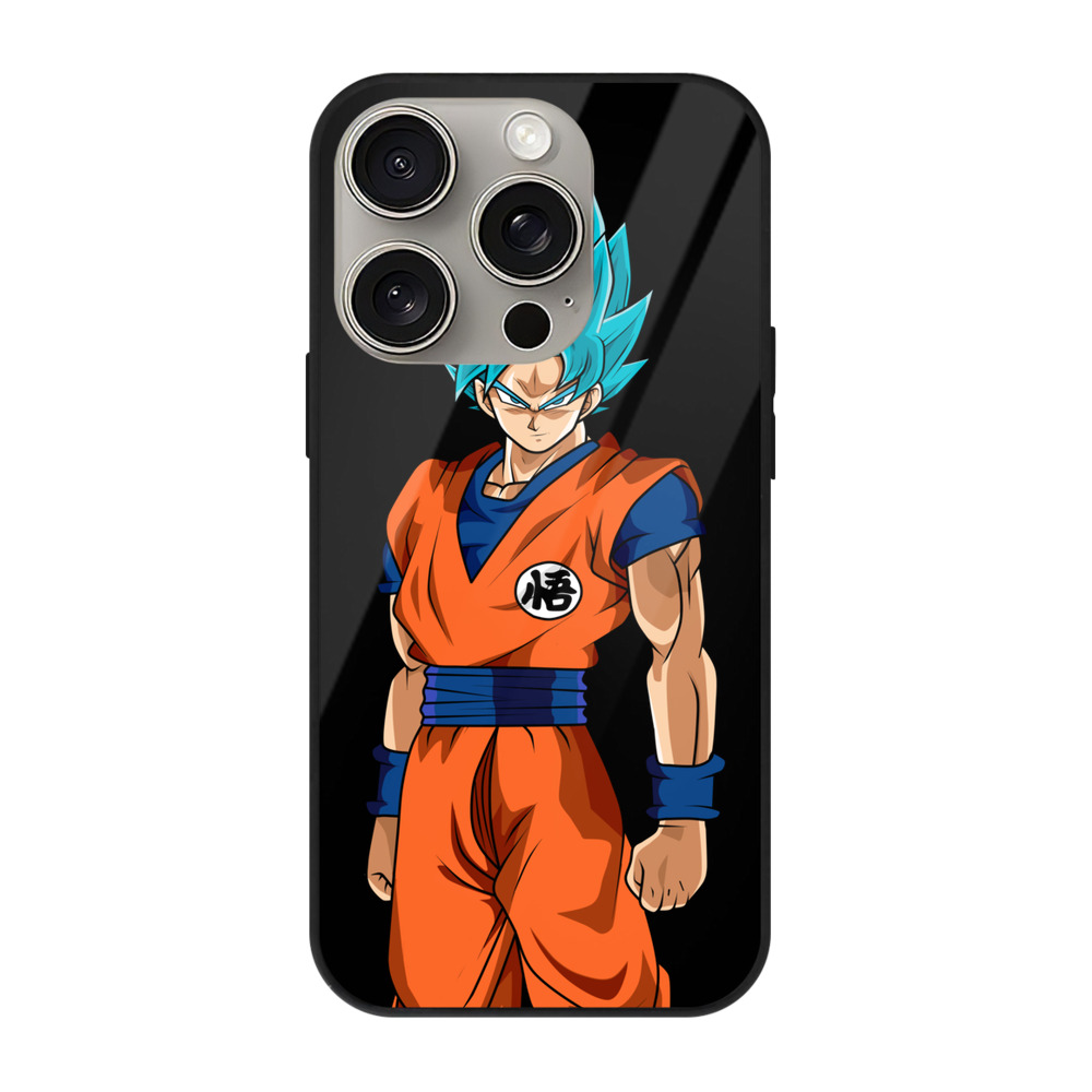 （画像用） ドラゴンボール 孫悟空（そん ごくう）Son Goku カカロット DRAGON BALL Kakarotto 【iPhone15Pro対応】スマホケース 耐衝撃＆黄変防止 背面ガラス