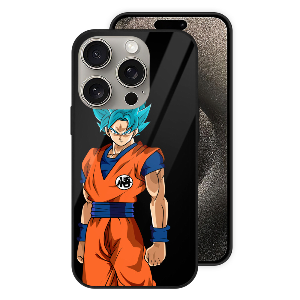 （画像用） ドラゴンボール 孫悟空（そん ごくう）Son Goku カカロット DRAGON BALL Kakarotto 【iPhone15Pro対応】スマホケース 耐衝撃＆黄変防止 背面ガラス