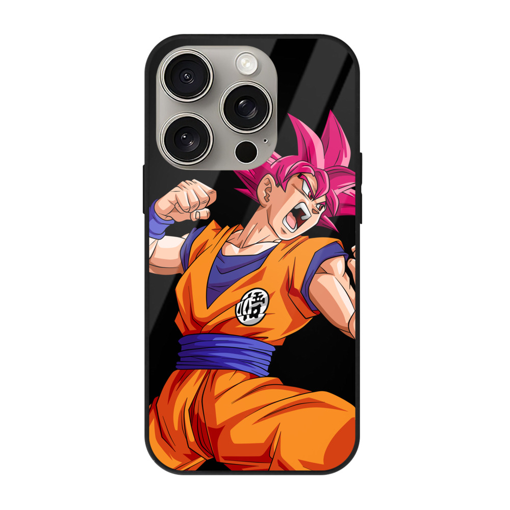 （画像用） ドラゴンボール 孫悟空（そん ごくう）Son Goku カカロット DRAGON BALL Kakarotto 【iPhone15Pro対応】スマホケース 耐衝撃＆黄変防止 背面ガラス