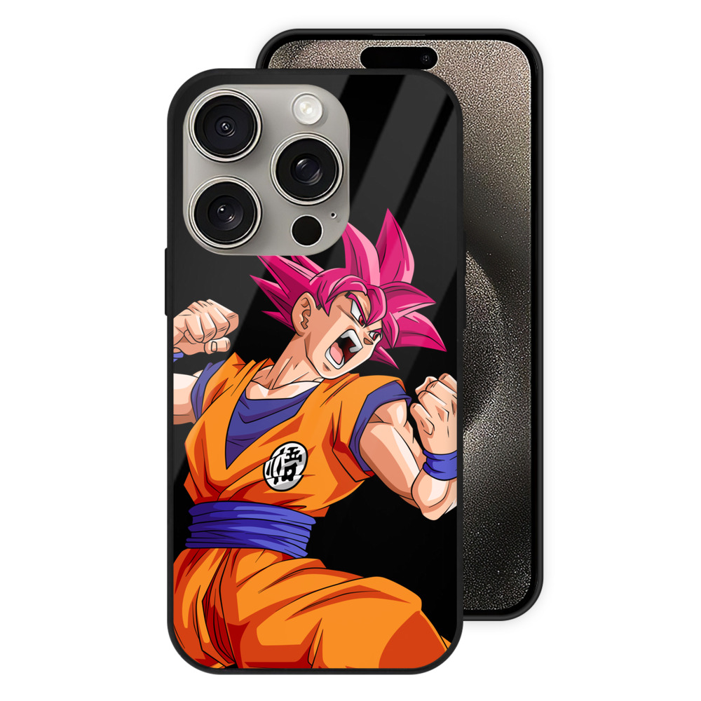 （画像用） ドラゴンボール 孫悟空（そん ごくう）Son Goku カカロット DRAGON BALL Kakarotto 【iPhone15Pro対応】スマホケース 耐衝撃＆黄変防止 背面ガラス