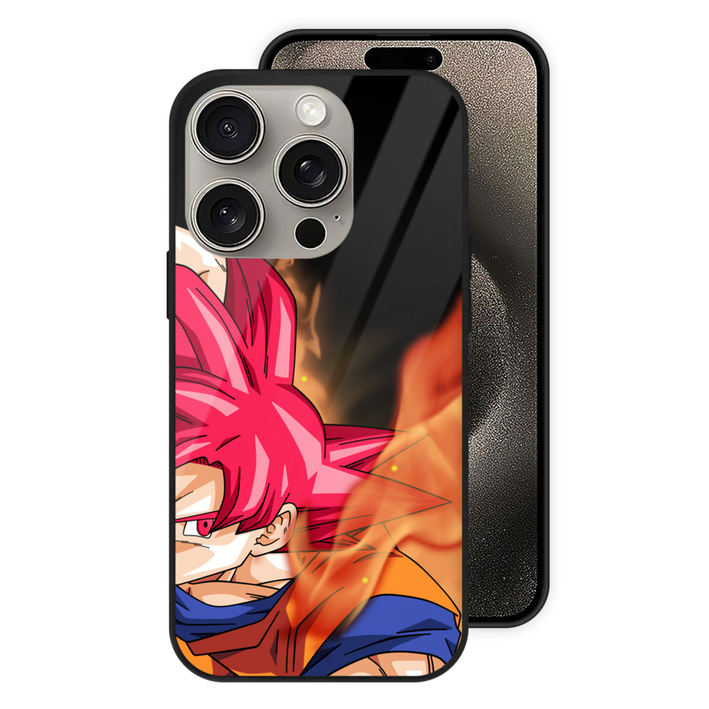 （画像用） ドラゴンボール 孫悟空（そん ごくう）Son Goku カカロット DRAGON BALL Kakarotto 【iPhone15Pro対応】スマホケース 耐衝撃＆黄変防止 背面ガラス