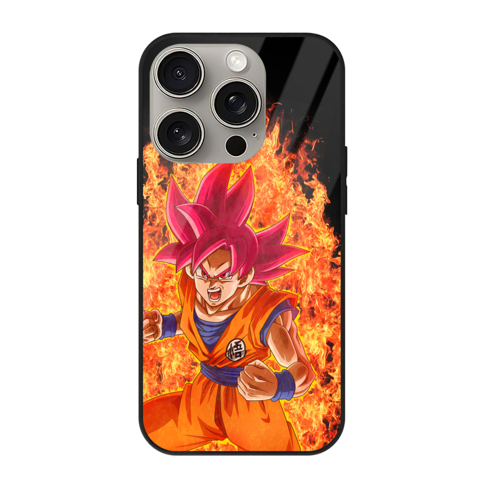 （画像用） ドラゴンボール 孫悟空（そん ごくう）Son Goku カカロット DRAGON BALL Kakarotto 【iPhone15Pro対応】スマホケース 耐衝撃＆黄変防止 背面ガラス