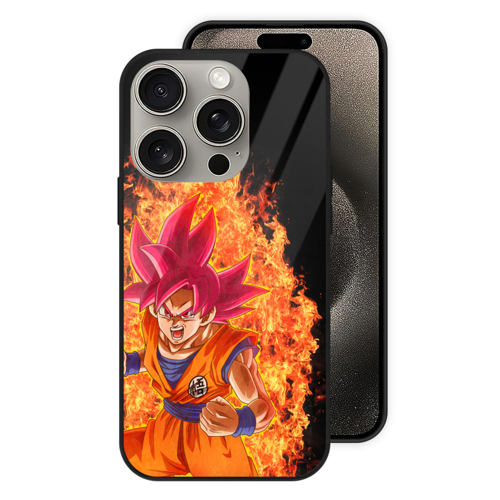 （画像用） ドラゴンボール 孫悟空（そん ごくう）Son Goku カカロット DRAGON BALL Kakarotto 【iPhone15Pro対応】スマホケース 耐衝撃＆黄変防止 背面ガラス