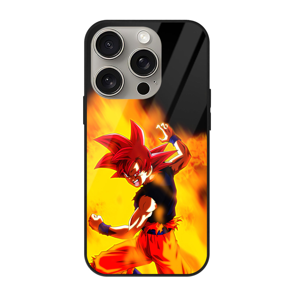 （画像用） ドラゴンボール 孫悟空（そん ごくう）Son Goku カカロット DRAGON BALL Kakarotto 【iPhone15Pro対応】スマホケース 耐衝撃＆黄変防止 背面ガラス