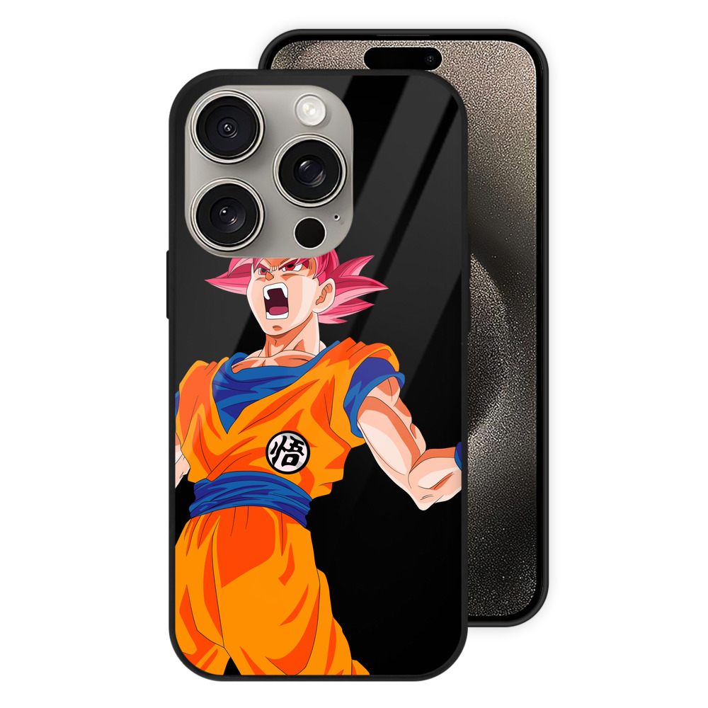 （画像用） ドラゴンボール 孫悟空（そん ごくう）Son Goku カカロット DRAGON BALL Kakarotto 【iPhone15Pro対応】スマホケース 耐衝撃＆黄変防止 背面ガラス