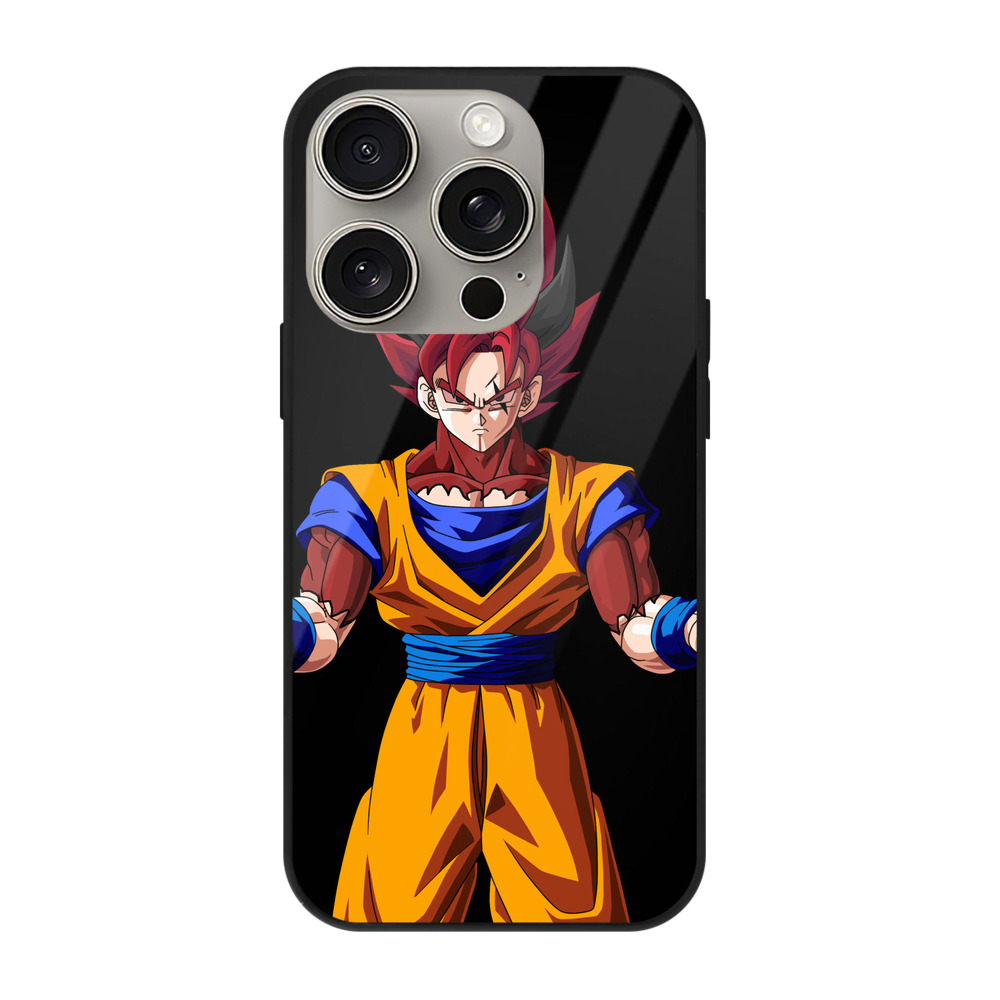 （画像用） ドラゴンボール 孫悟空（そん ごくう）Son Goku カカロット DRAGON BALL Kakarotto 【iPhone15Pro対応】スマホケース 耐衝撃＆黄変防止 背面ガラス