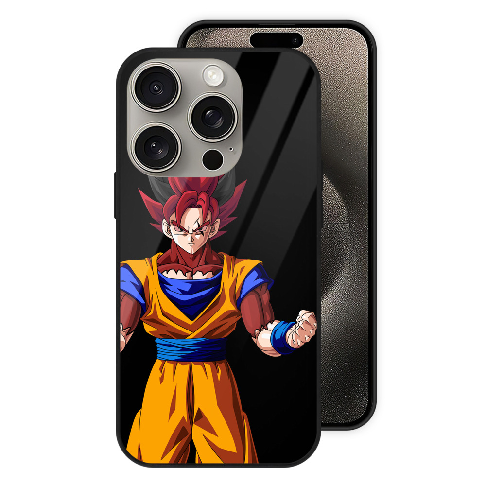 （画像用） ドラゴンボール 孫悟空（そん ごくう）Son Goku カカロット DRAGON BALL Kakarotto 【iPhone15Pro対応】スマホケース 耐衝撃＆黄変防止 背面ガラス