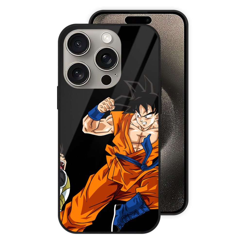 （画像用） ドラゴンボール 孫悟空（そん ごくう）Son Goku カカロット DRAGON BALL Kakarotto 【iPhone15Pro対応】スマホケース 耐衝撃＆黄変防止 背面ガラス