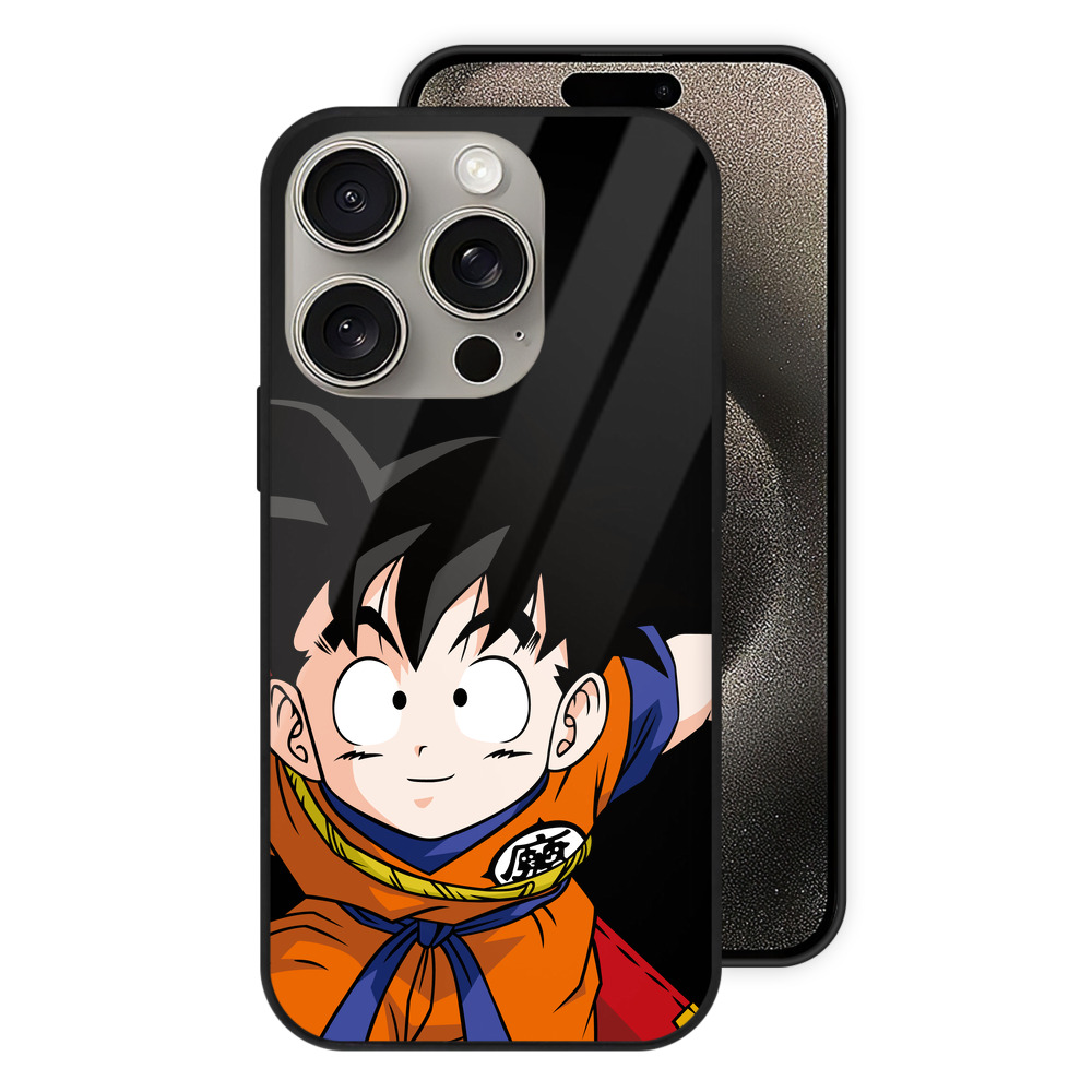 （画像用） ドラゴンボール 孫悟空（そん ごくう）Son Goku カカロット DRAGON BALL Kakarotto 【iPhone15Pro対応】スマホケース 耐衝撃＆黄変防止 背面ガラス