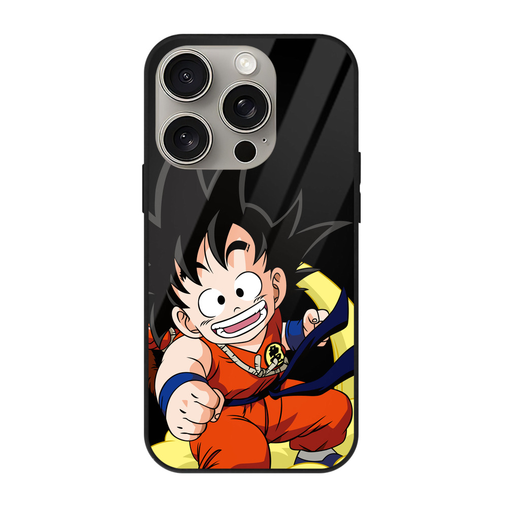 （画像用） ドラゴンボール 孫悟空（そん ごくう）Son Goku カカロット DRAGON BALL Kakarotto 【iPhone15Pro対応】スマホケース 耐衝撃＆黄変防止 背面ガラス