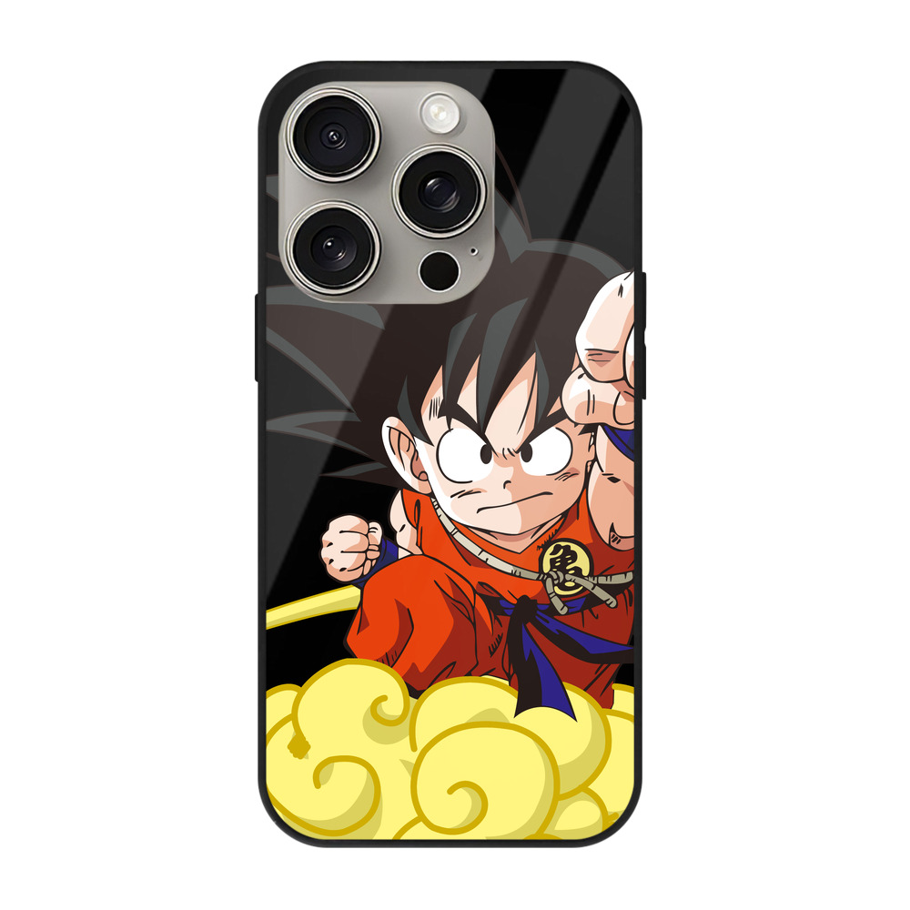 （画像用） ドラゴンボール 孫悟空（そん ごくう）Son Goku カカロット DRAGON BALL Kakarotto 【iPhone15Pro対応】スマホケース 耐衝撃＆黄変防止 背面ガラス